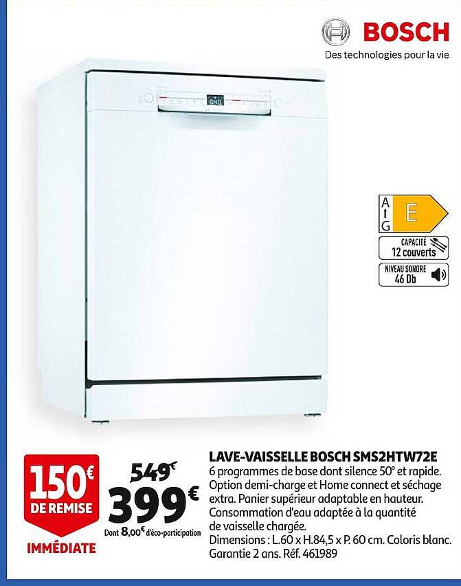 lave-vaisselle bosch sms2htw72e
