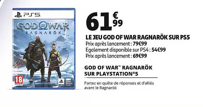 le jeu god of war ragnarök sur ps5