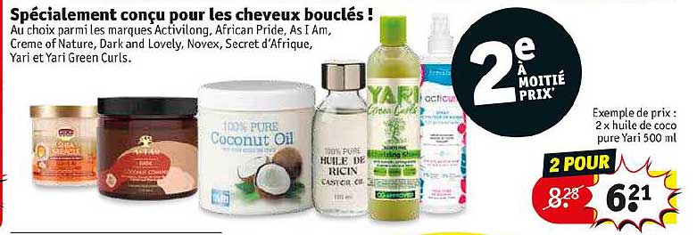 les marques activilong, african pride, as i am, crème of nature, dark and lovely, novex, secret d'afrique, yari et yari green curls