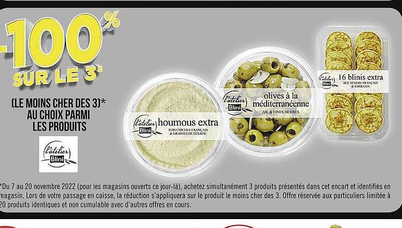 les produits l'atelier blini