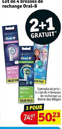 Lot De 4 Brosses De Rechange Oral-b