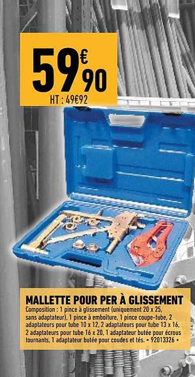mallette pour per à glissement