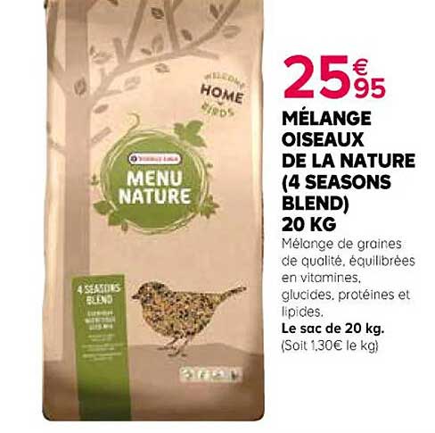 mélange oiseaux de la nature (4 seasons blend) 20 kg