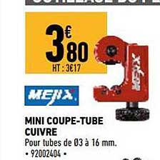 mini coupe-tube cuivre mejix