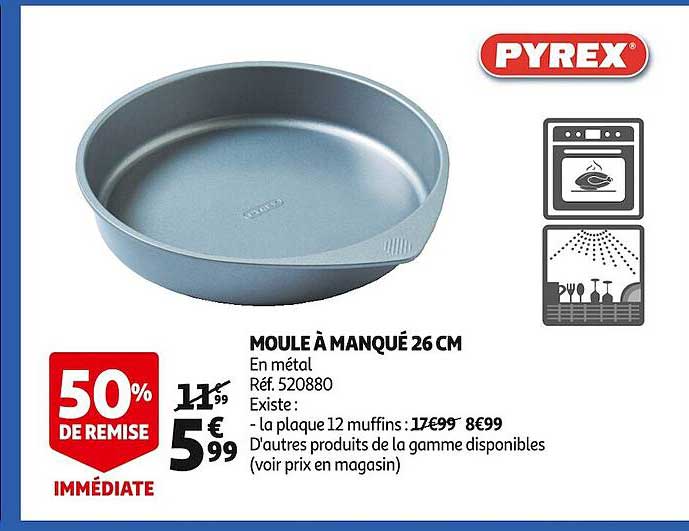 moule à manqué 26 cm pyrex