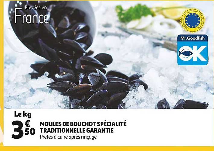 moules de bouchot spécialité traditionnelle garantie