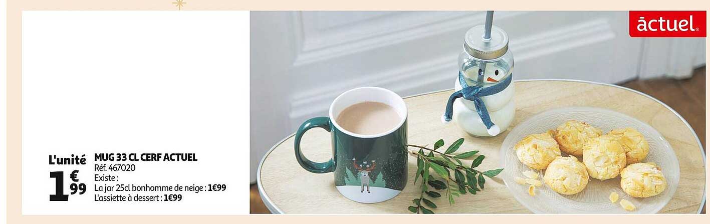 mug 33cl cerf actuel