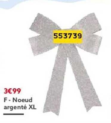 nœud argenté xl