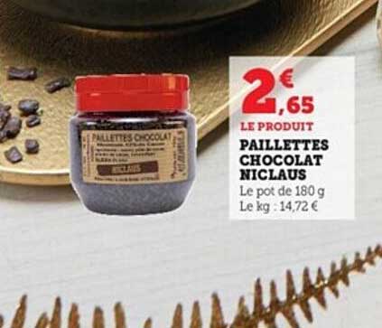 paillettes chocolat niclaus