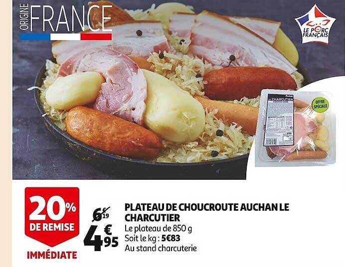 Plateau De Choucroute Auchan Le Charcutier