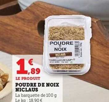 poudre de noix niclaus