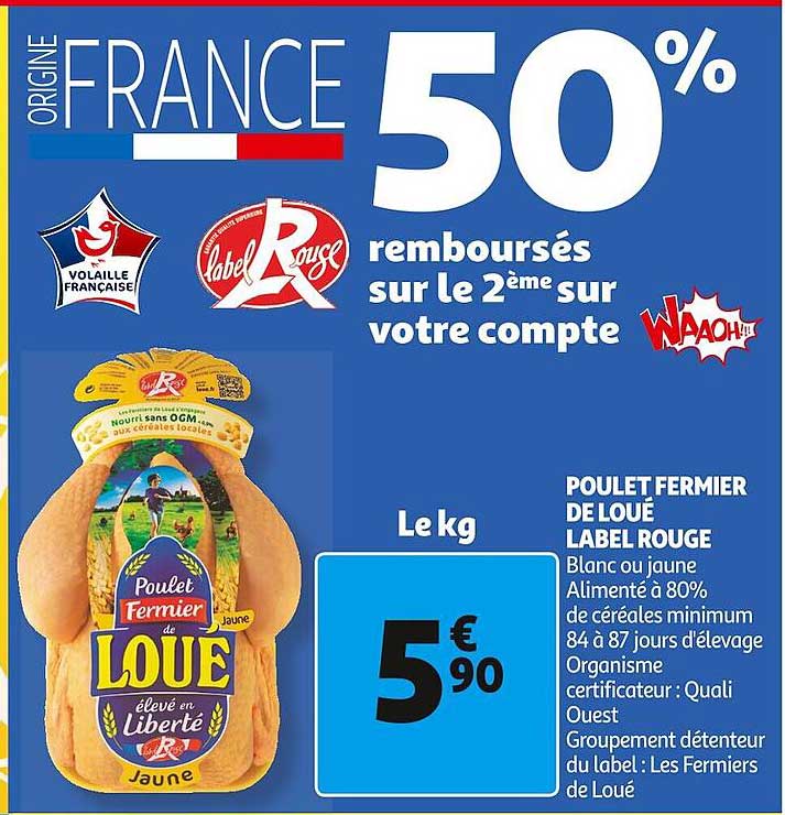 Poulet Fermier De Loué Label Rouge