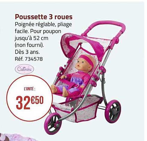 Poussette 3 Roues Calinou