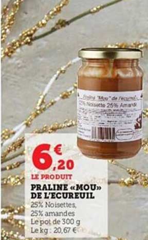 praliné «mou» de l'écureuil