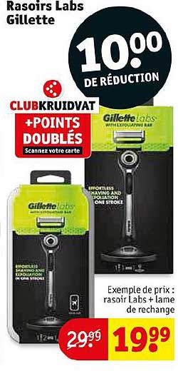 rasoirs labs gillette