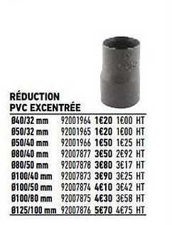 Réduction Pvc Excentrée