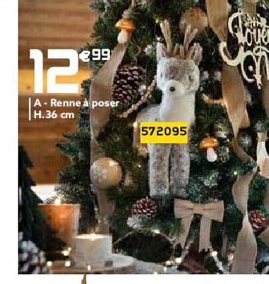 renne à poser h.36 cm