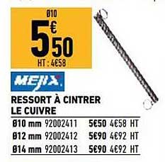 ressort à cintrer le cuivre mejix