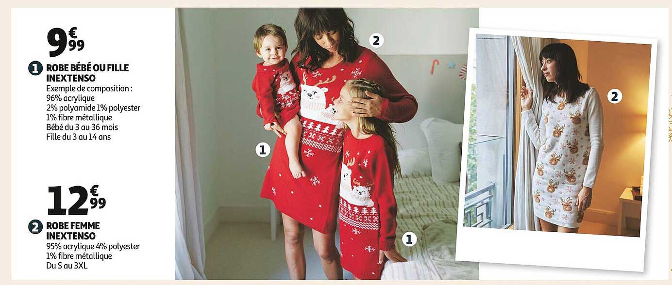 Robe Bébé Ou Fille Inextenso, Robe Femme Inextenso