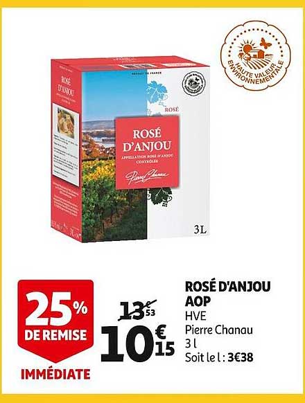 Rosé D'anjou Aop Hve Pierre Chanau