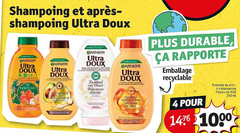 shampoing et après-shampoing ultra doux