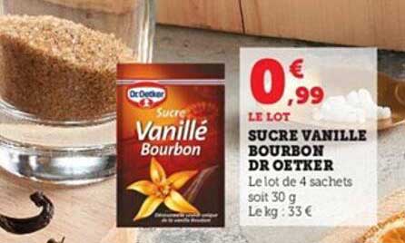 sucre vanille bourbon dr. oetker