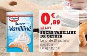 sucre vanilline dr. oetker