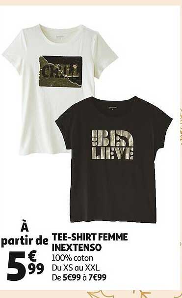 tee-shirt femme inextenso