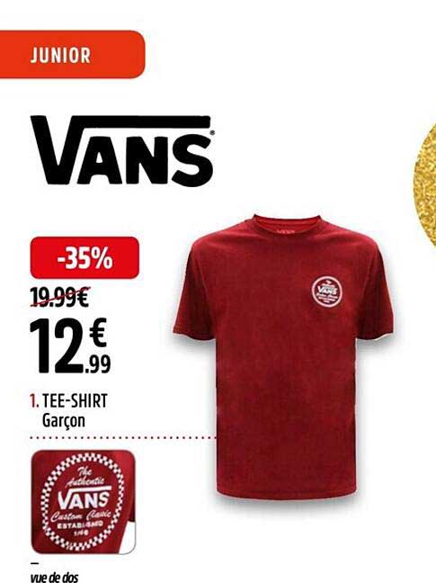 tee-shirt garçon vans