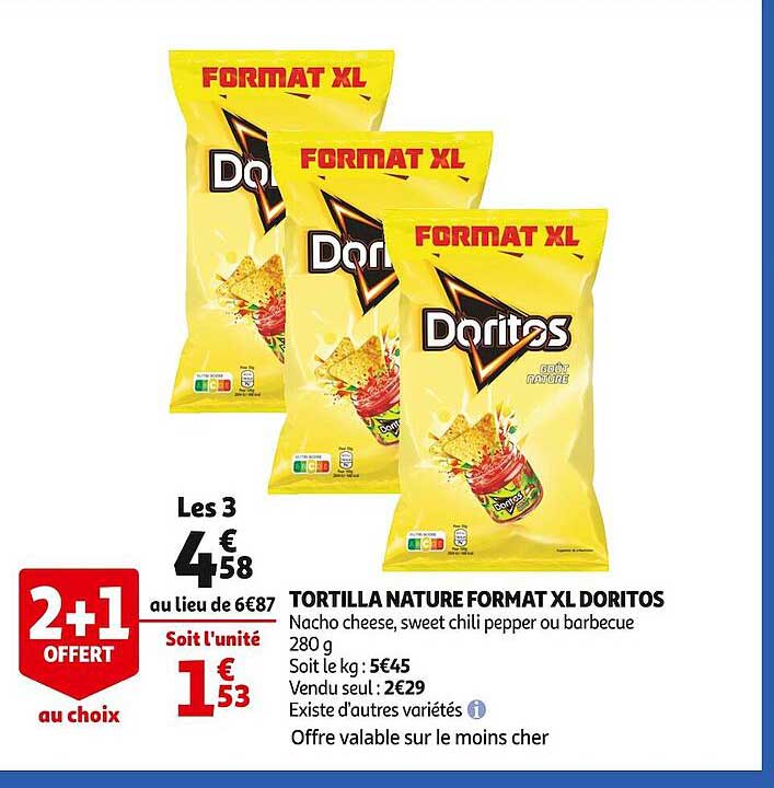 tortilla nature format xl doritos