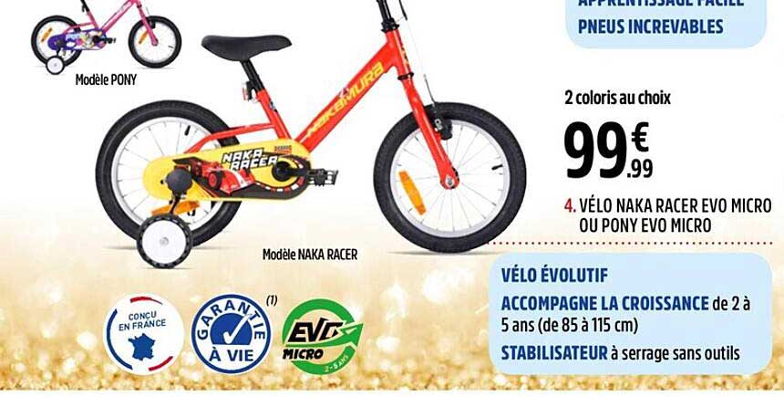 vélo naka racer evo micro ou pony evo micro