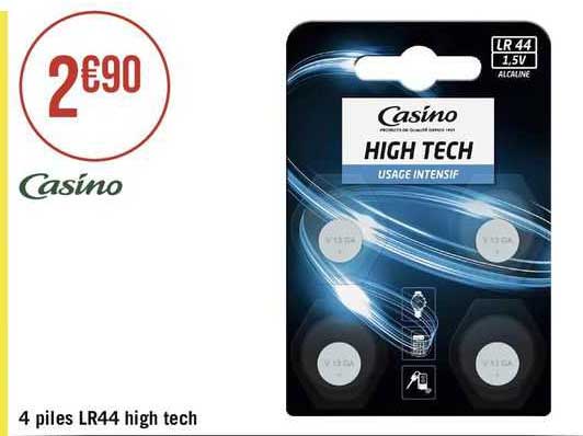 4 piles lr44 high tech casino