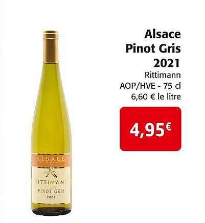 alsace pinot gris 2021 rittimann aop/hve