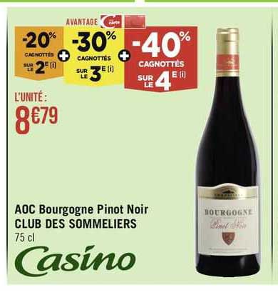 aoc bourgogne pinot noir club des sommeliers
