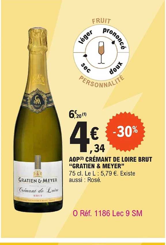 Aop Crémant De Loire Brut "gratien & Meyer"