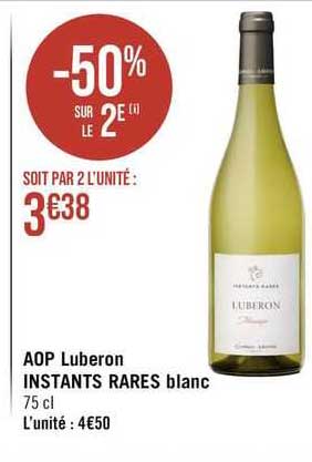 aop luberon instants rares blancs