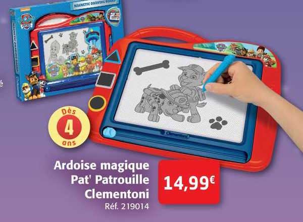 ardoise magique pat' patrouille clementoni