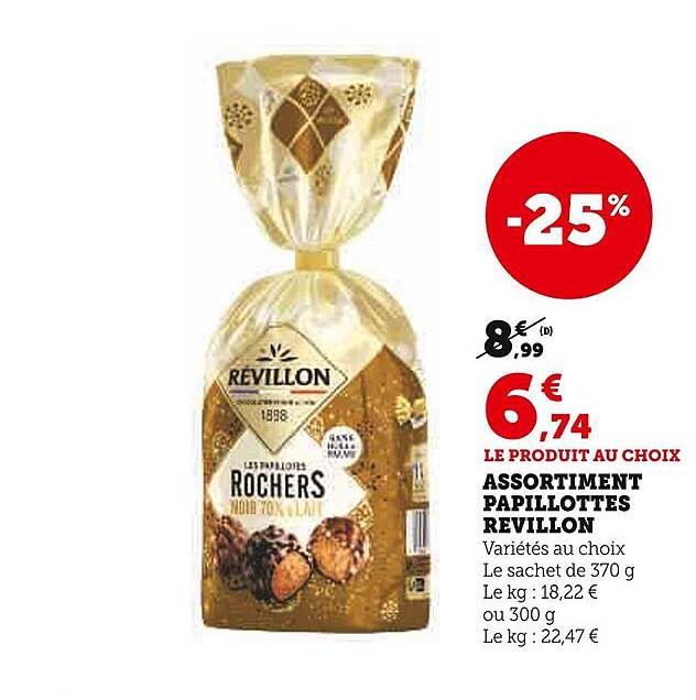 assortiment papillottes révillon