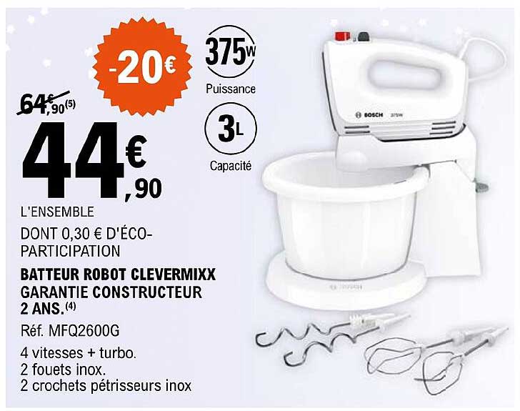 Batteur Robot Clevermixx