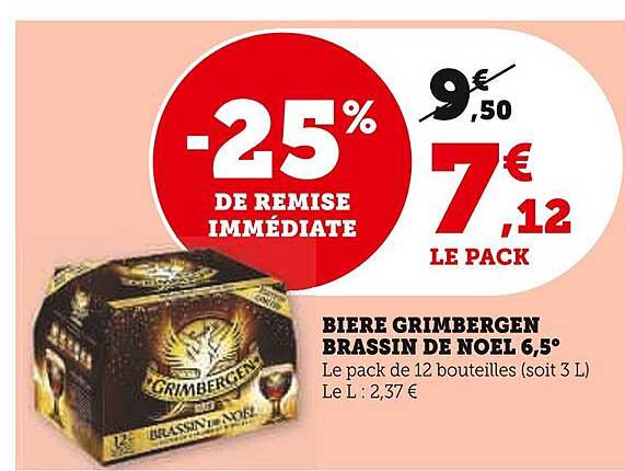 bière grimbergen brassin de noël 6,5°