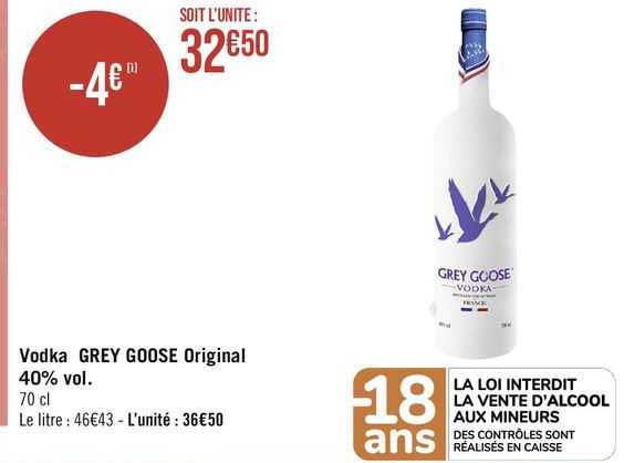 bodka grey goose original 40% vol.
