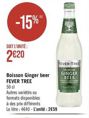 boisson ginger beer fever tree