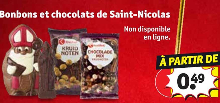bonbons et chocolats de saint-nicolas