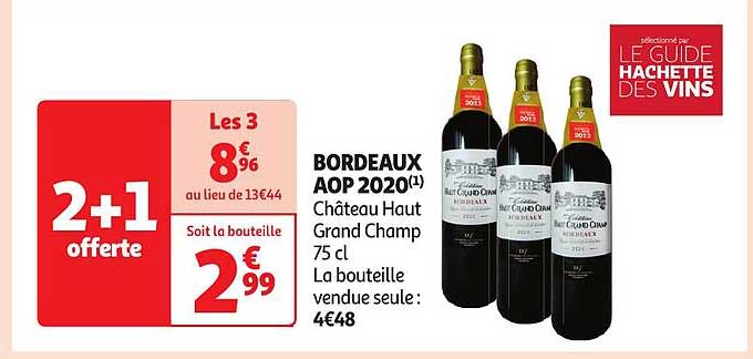 bordeaux aop 2020 château haut grand champ