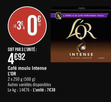 Café Moulu Intense L'or