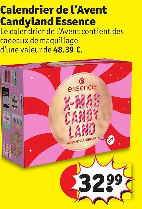 calendrier de l'avent candyland essence