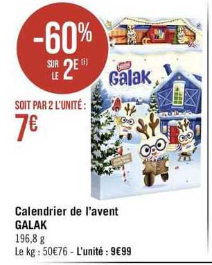 calendrier de l'avent galak