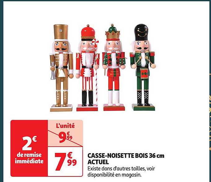 casse-noisette bois 36 cm actuel