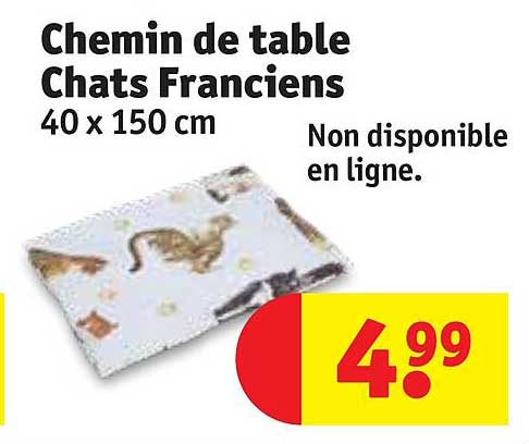 chemin de table chats franciens