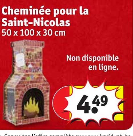 cheminée pour la saint-nicolas
